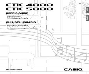 Casio ctk 5000 manual del usuario. - Hp compaq 6820s maintenance and service guide.