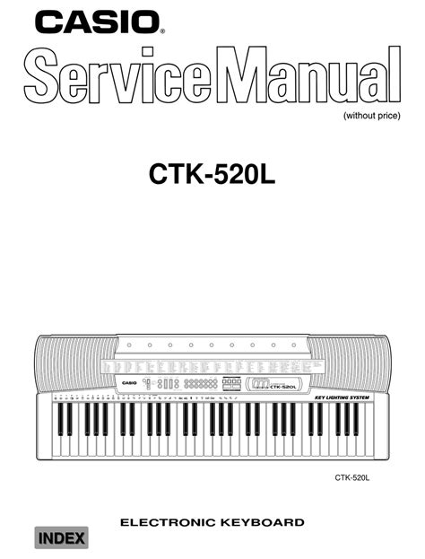 Casio ctk 520l electronic keyboard repair manual. - Digital integrated circuit design solution manual.