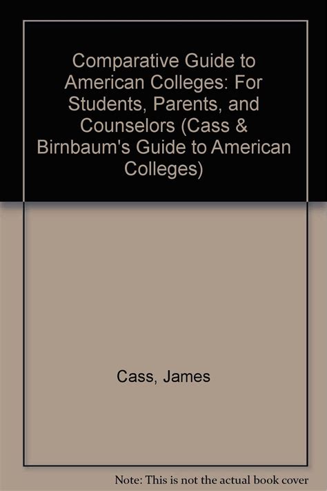 Cass birnbaum s guide to american colleges. - Ischias der ischias schmerzlinderung leitfaden band 1.