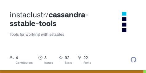 Cassandra sstable tools.  Contribute to instaclustr/cassandra-sstable-tools development by ...