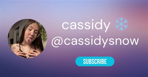 Cassidysnow Onlyfans Leaked +18 213 Vids