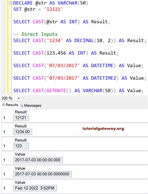 Cast Function In Oracle Sql Developer