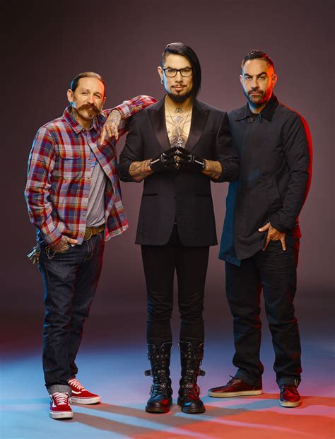 Cast of ink master. Ink Master: With Dave Navarro, Oliver Peck, Chris Nunez, Rick Robles. Ten of the country's most creative and skilled tattoo artists are judged by icons of the tattoo world. They compete for a hundred thousand dollars and the title of "INK MASTER". 