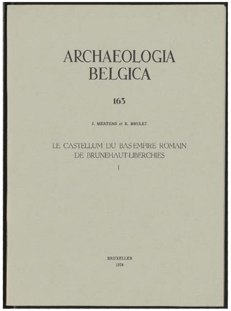 Castellum du bas empire romain de brunehaut liberchies ii. - Solution manual microelectronic circuit design jaeger.
