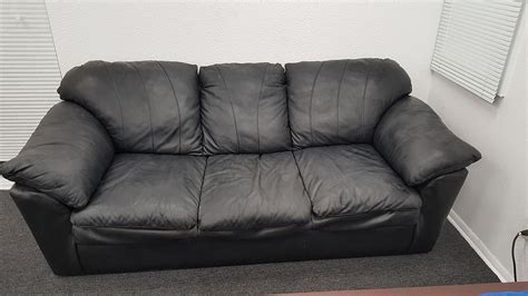 The Casting Couch refers to a seating furniture often used as a set prop in adult films wherein a woman is interviewed for an acting or modeling position in an office room. The black leather couch is often referenced on image boards and discussion forums, in a similar vein to the Japanese adult film set “That Pool”.
