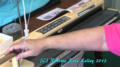 Casting On and using the Studio Electronic Knitting Machines YouTube