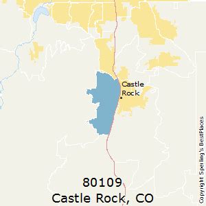 Castle Rock CO Zip Code Map