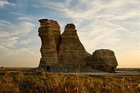 Castle rock ks. Castle Rock is about 12 miles south of I-70 between Quinter and Collyer, Kansas. The Kansas countryside gets much wilder as soon as you get away from I-70. This interesting chalk formation is on private range land. … 