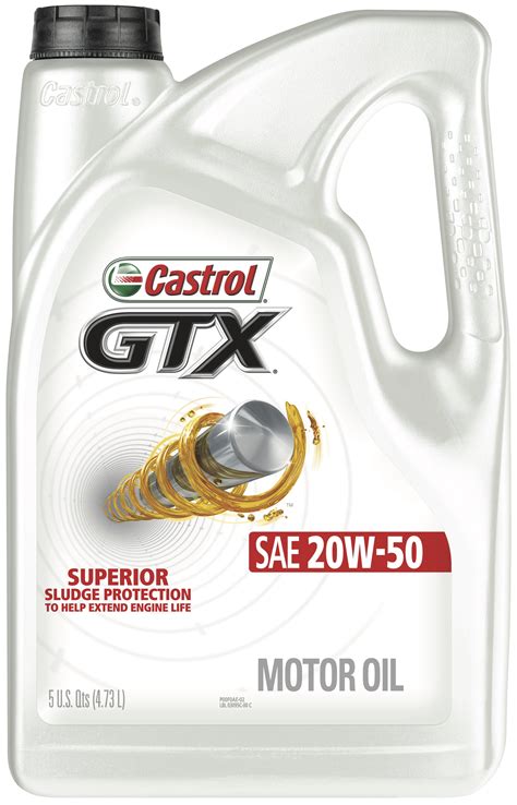 Castrol GTX 20W-50 Conventional Motor Oil, 1