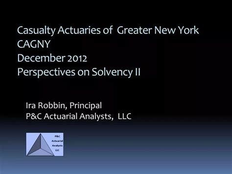 Casualty Actuaries of Greater New York (CAGNY) 2024 Virtual …