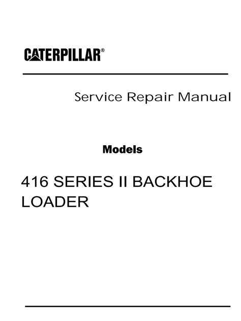 Cat 416 series 2 service manual. - Sanyo spw c0905dxhn8 manuale di servizio.