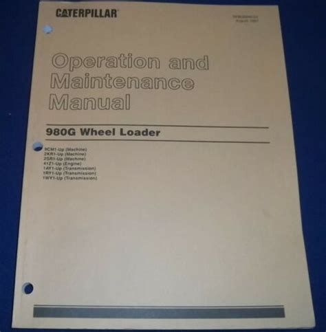 Cat 980g operation and maintenance manual. - 1994 evinrude 90 hp outboard manual.
