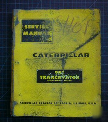 Cat 988 operation and maintenance manual. - New holland fr 9060 service manual.