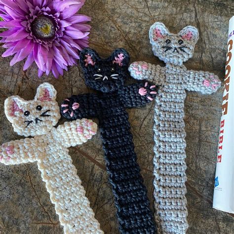 Cat Bookmark Crochet Pattern Crochet Bookmark Pattern PDF Etsy
