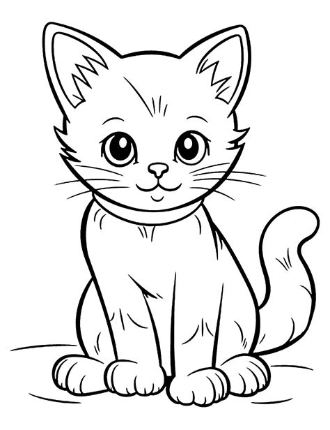 Cat Coloring Page Free