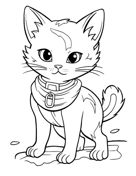 Cat Coloring Prin