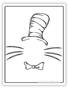 Cat In The Hat Coloring Shee