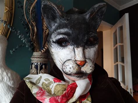 Cat Mask Paper Mache - Etsy