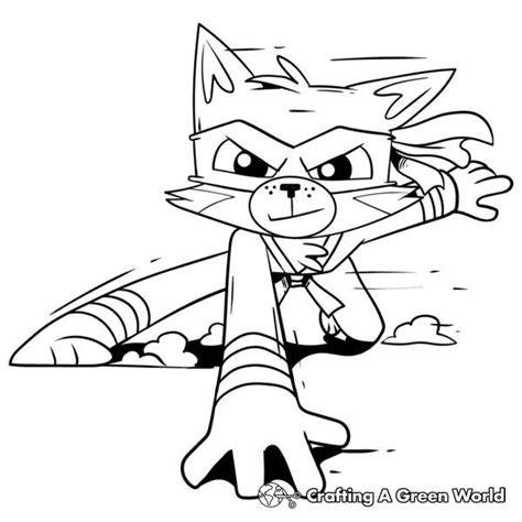 Cat Ninja Coloring Pages