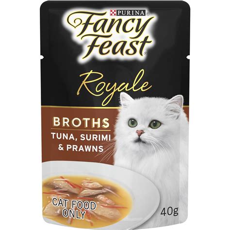 Cat broth. This new texture combines meat & seafood into a rich, savory broth. Grain free, without any added fillers, artificial colors, preservatives or by-products. The meat and sauce are entangled in this tasty wet texture, ensuring your kitty eats the whole treat, rather than licking up the sauce and leaving the meat behind. 