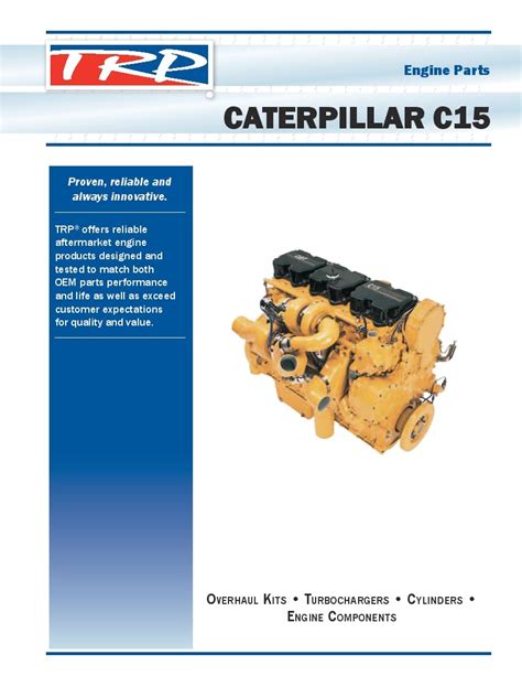 Cat c15 engine manual testing and adjusting. - Sportsguide for individual sports by richard a lipsey.