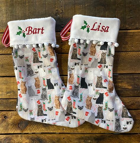 Cat christmas stocking personalized. Things To Know About Cat christmas stocking personalized. 