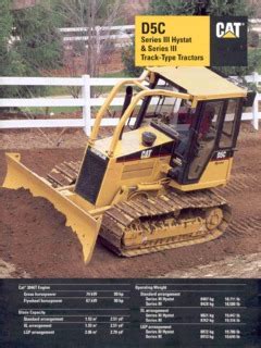 Specifications. Units: US Metric. Engine; Engine Model: Cat 3046: Power - Net — 90 HP 67 ... direction and steering on Cat® D5C Series III Track-type Tractors. Full powerturn capability is made possible by maintaining power to both tracks at any ground speed or turning radius. Power Train. 3046T Engine. Smooth, responsive power, excellent fuel …. 