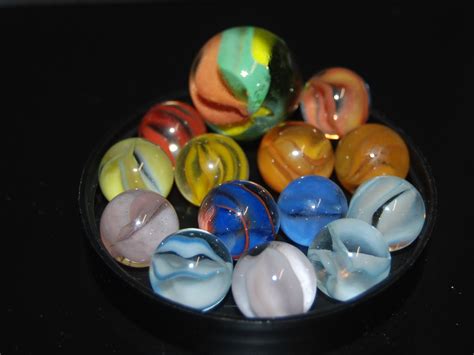Vintage Glass Cat Eyes Marbles 120 Marbles Random Mix Lo