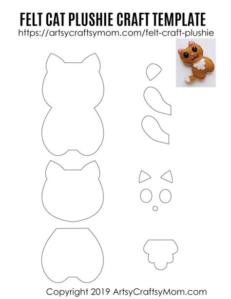 Cat felt plush FREE pattern Free pattern, Pattern, Cat pattern