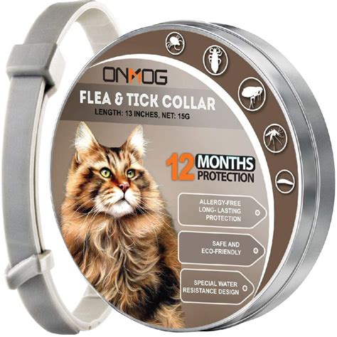Cat flea collar. Flea and Tick Collar for Cats - Offers 12-Month Protection, Crafted with Premium Plant Oils, Waterproof, Natural, Safe for Kittens, Includes Free Comb and Tweezers, 13.8 in (2 Packs) dummy. Seresto Large Dog Vet-Recommended Flea & Tick Treatment & Prevention Collar for Dogs Over 18 lbs. | 2-Pack. 