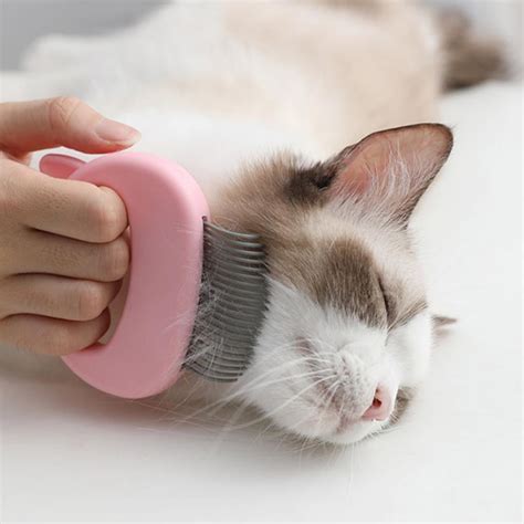 Massages for healthier & shinier fur. Prevents painful skin-scratching. Long, medium & short-haired cats. In stock, ships from the US. Bundle includes 3 Hair Removal Massaging Shell Combs in a variety of color options. Color — 3-pack all colors. 3-pack all colors. 3-pack white. 3-pack mint.. 