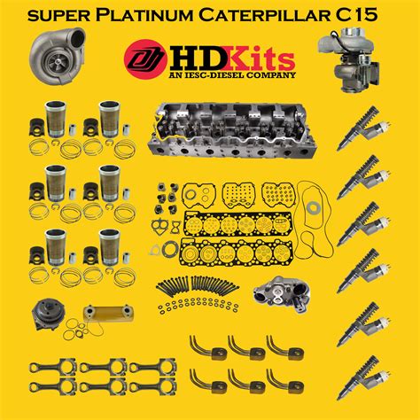 7 x Main Bearing Std. 6 x Rod Bearing Std. 2 x Thrust Plate Std. 1 x Complete Overhaul Gasket Set (All Gaskets & Seals for the Engine) New Cylinder Head, C15, Loaded with Valves & Springs ( Tier 2 with Inconnel Valves ) Spacer Plate, C15. Head Bolt Kit (Cryo Treated) for C15 Includes: 10 x Bolt 12 Point Head.. 