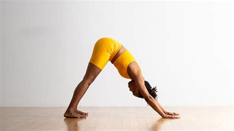 The yoga pose Downward-Facing Dog is ideal for