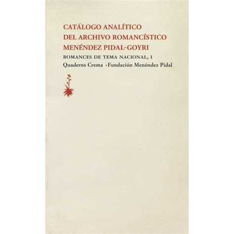 Catálogo analítico del archivo romancístico menéndez pidal goyri. - Organic chemistry study manual eighth edition.