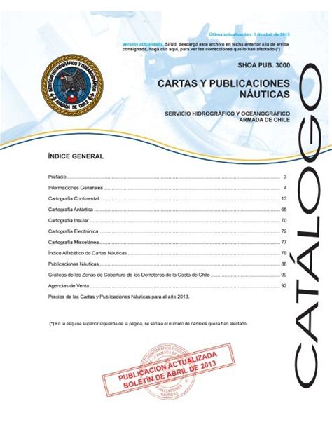 Catálogo de cartas y publicaciones náuticas de la república del ecuador. - Manuale per videocamera digitale jvc con zoom digitale 700x.