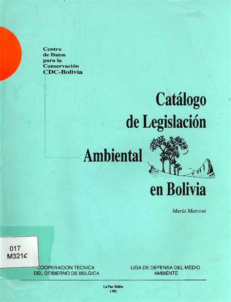 Catálogo de legislación ambiental en bolivia. - Competencia profesional de los arquitectos e ingenieros superiores..