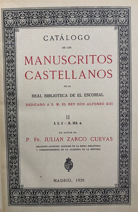 Catálogo de los manuscritos castellanos de la real biblioteca de el escorial. - Emergency procedures quick reference guide template.