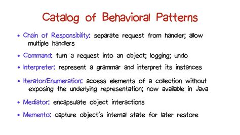 Catalog of Behavioral Patterns YouTube