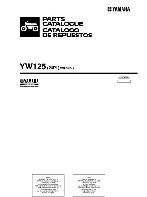 Catalogo De Partes Bws 100