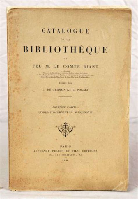 Catalogue de la bibliothèque de feu M. le comte Alfred Werlé. Partie 5