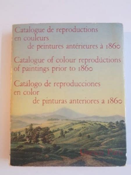 Catalogue de reproductions en couleurs de peintures   1860 1957. - Répertoire des mariages de sainte-rose-de-lima (comté de papineau), 1890-1963.