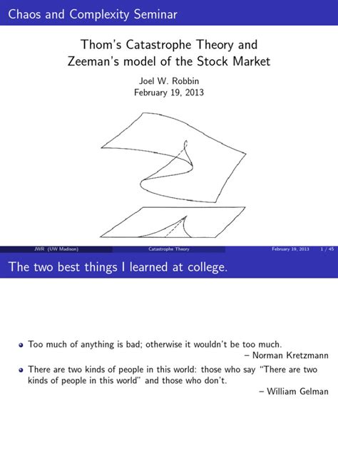 Catastrophe theory zeeman. S.  und Stewart, I.  The elementary theory Feb 20, ...