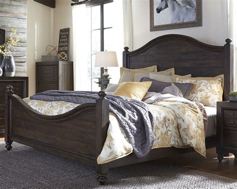 Catawba Hills Peppercorn Poster Bedroom Set - Coleman