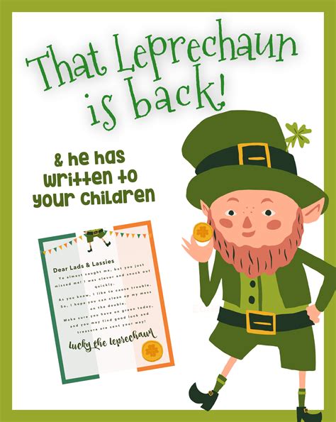Catch A Leprechaun in Your Class Note from Leprechaun and Editable