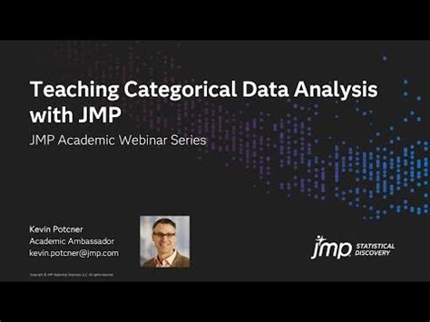 Categorical Data Analysis Using Jmp Software Course Notes