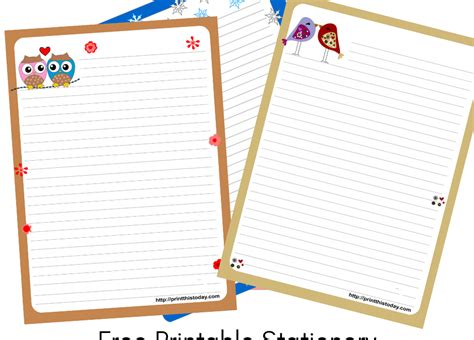 Category: Free Printable Stationery - Print This Today