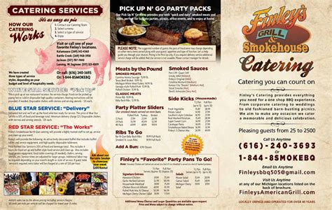 Catering Menu - On Q Smokehouse Grill