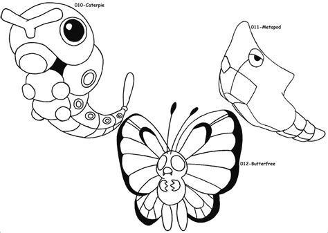 Caterpie Coloring Pages at Free printable colorings