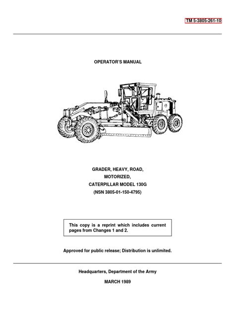 Caterpillar 130g motor grader service manual. - Ontwikkelingslijnen in aanbod en behoeften van academici tot 1990..