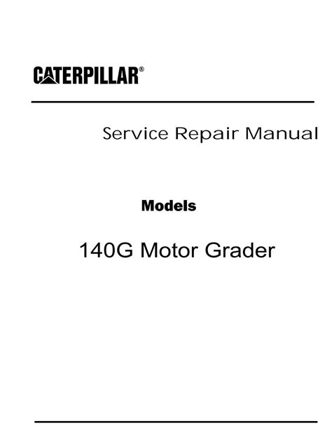 Caterpillar 140g motor grader service manuals. - Manual de usuario de parapac 310.